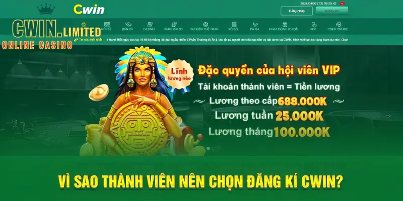 Vì sao thành viên nên chọn đăng ký Cwin