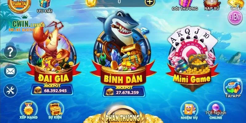 Bắn Cá Jackpot tại cwin