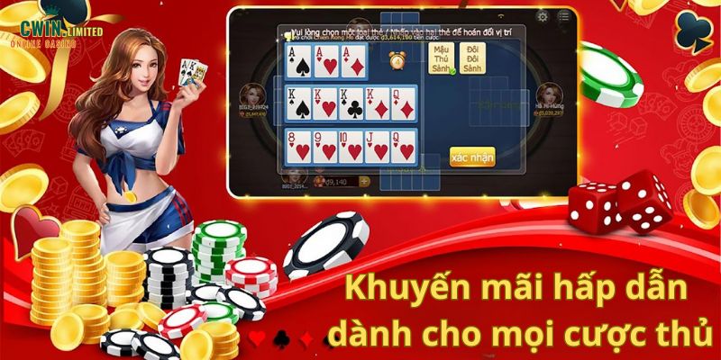 Khuyến mãi hấp dẫn dành cho mọi cược thủ tham gia mậu binh online