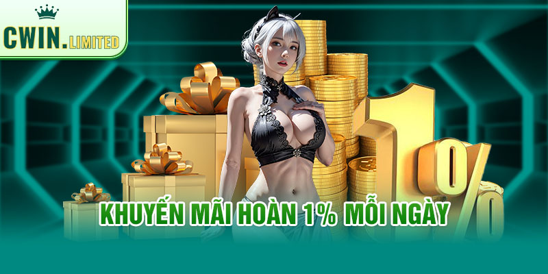 Hoàn trả lên đến 1% mỗi ngày dành cho hội viên